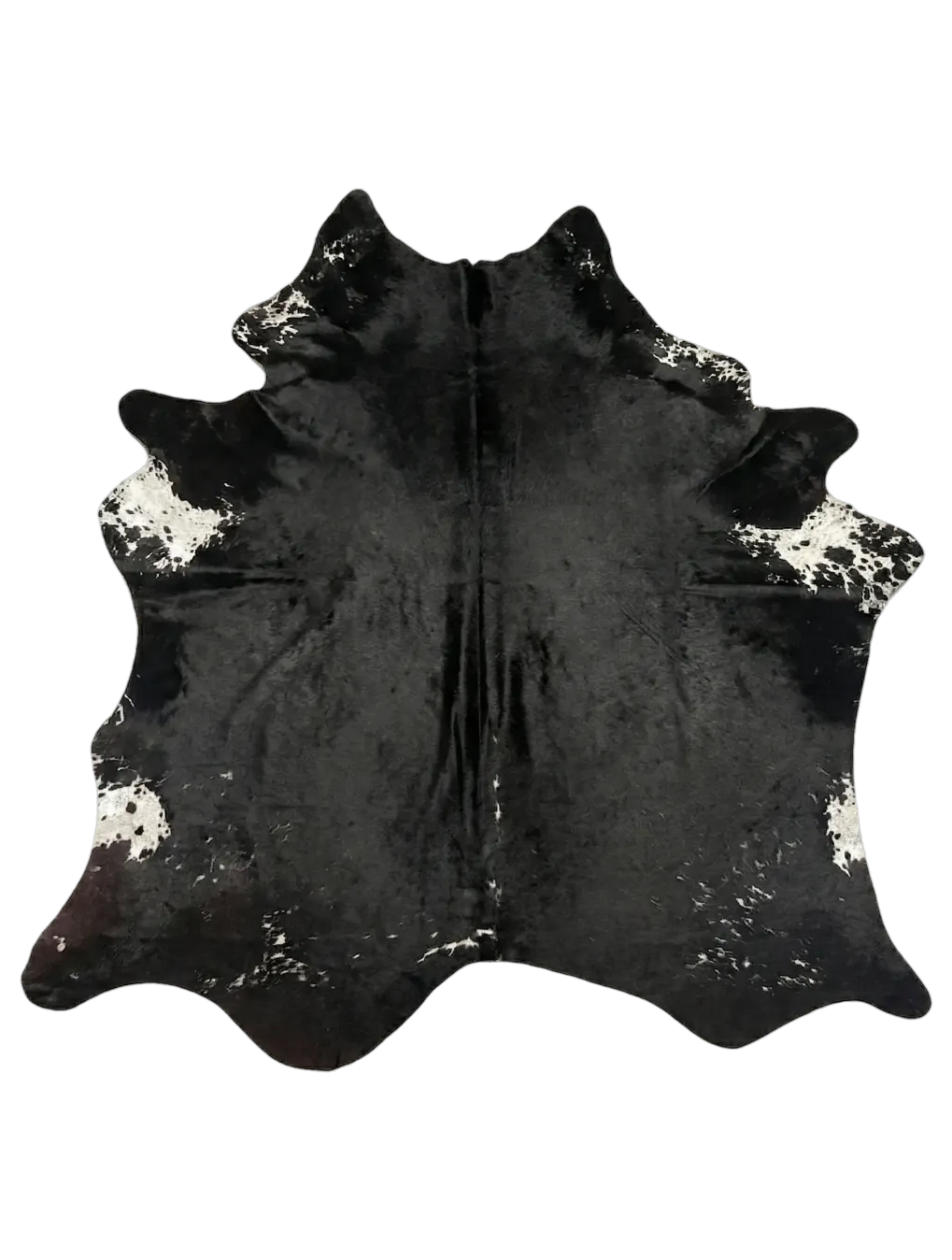 Lazlo Black Speckled Cowhide Rug 8'1" L X 6'3" W