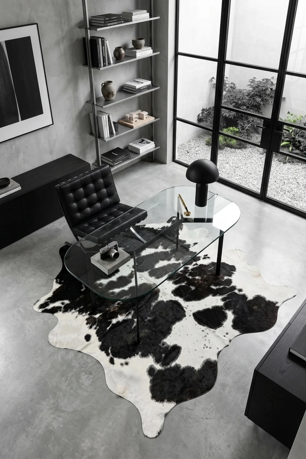 Heritage Tricolor Cowhide Rug 7'4" L X 6'6" W