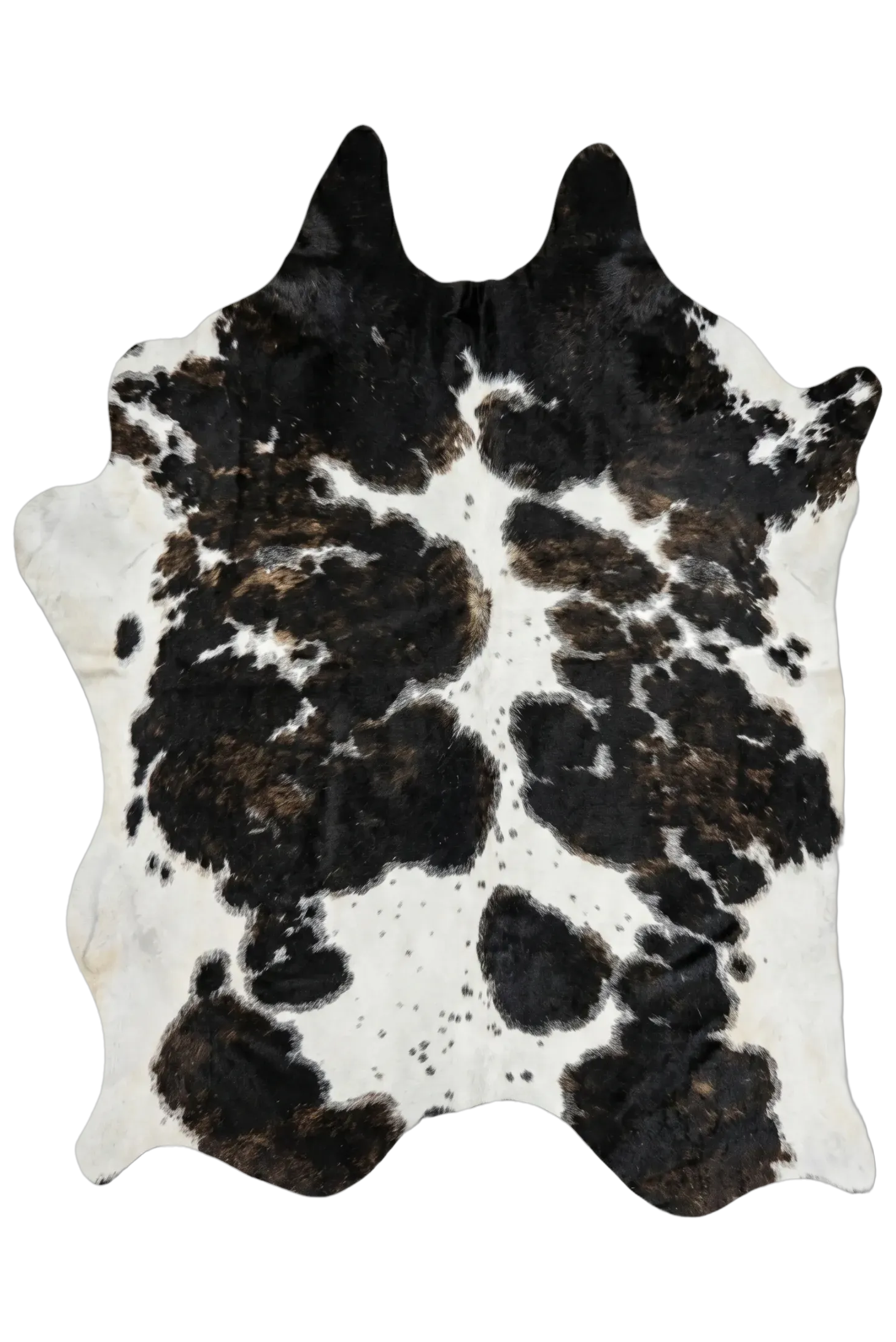 Heritage Tricolor Cowhide Rug 7'4" L X 6'6" W