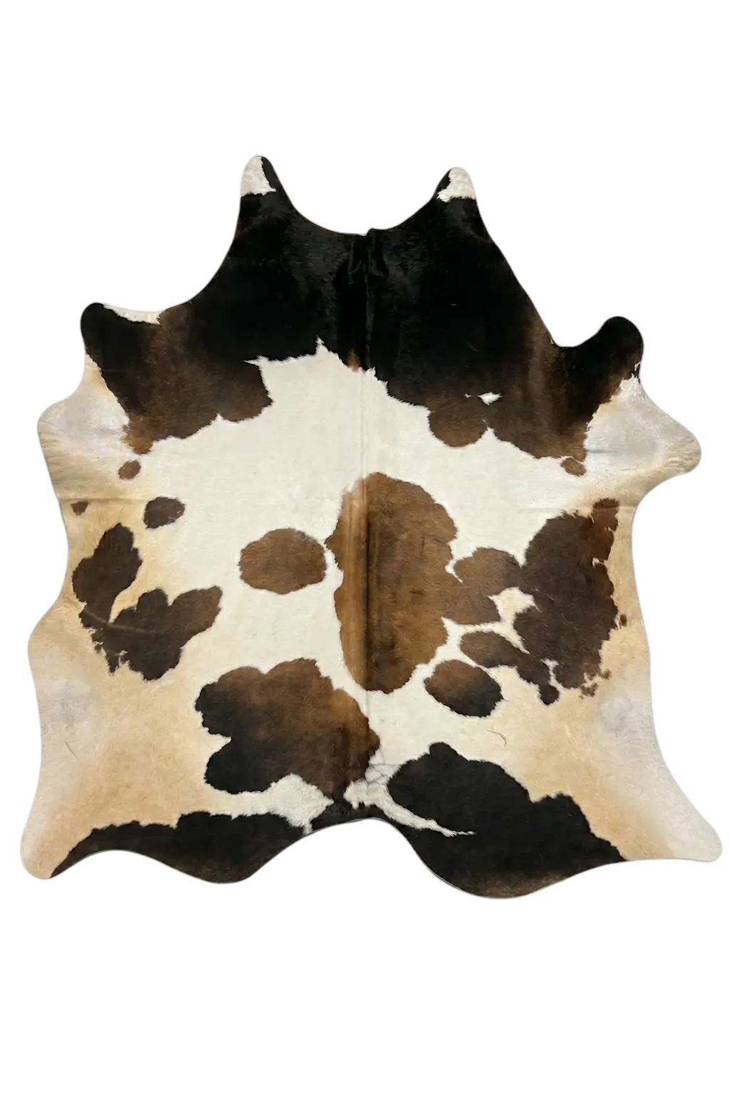 Heritage Tricolor Cowhide Rug 7'11" L X 5'11" W