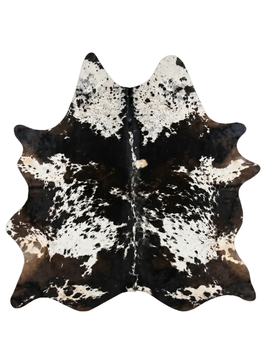 Lazlo Black Speckled Cowhide Rug 8'5" L X 7'3" W