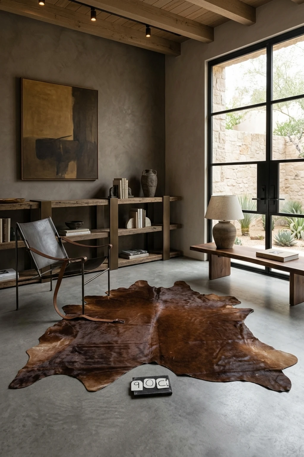 Lauren Browns Cowhide Rug 7'6" L X 6'3" W