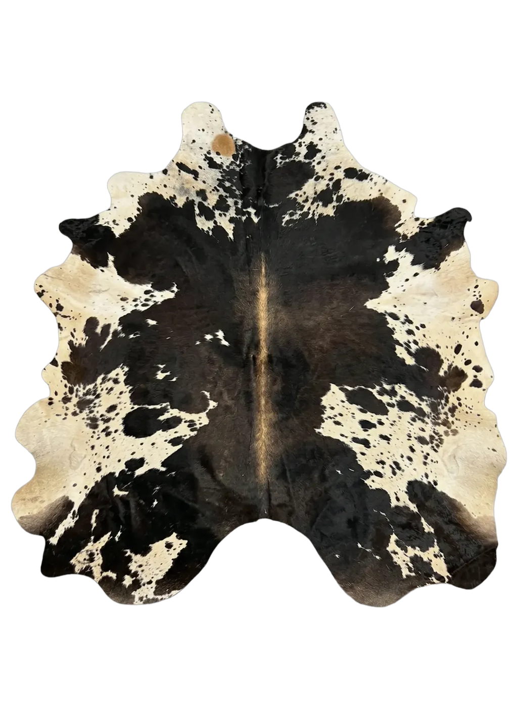 Frances Brown Speckled Cowhide Rug 7'11" L X 6'1" W