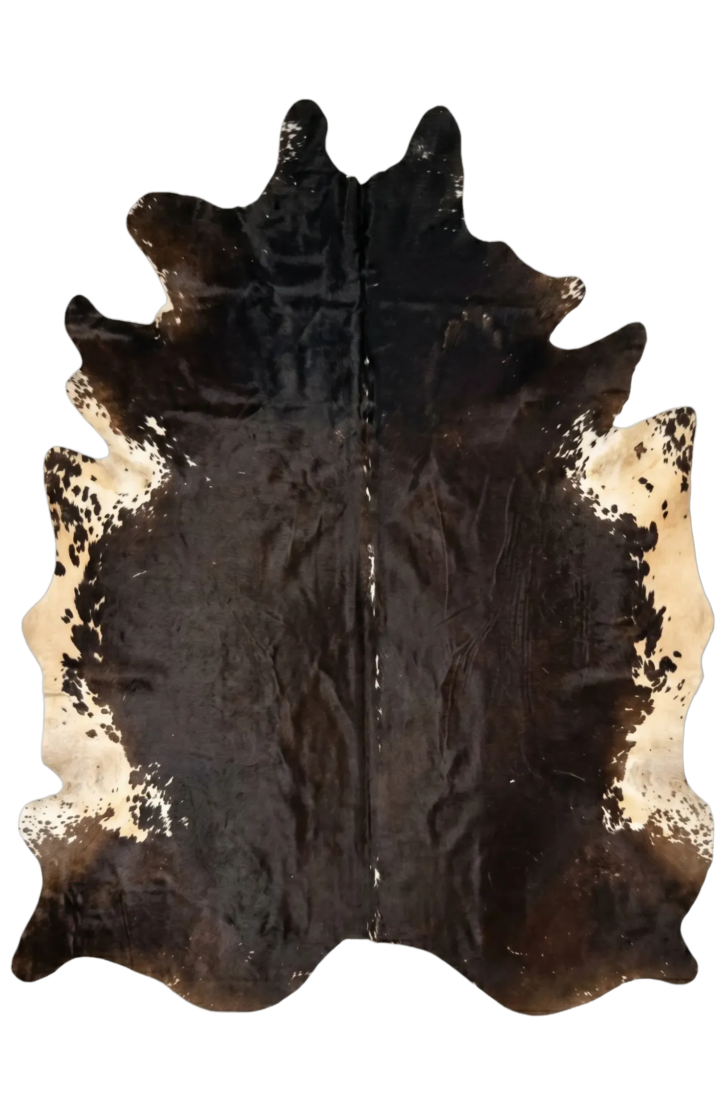 Frances Brown Speckled Cowhide Rug 8'3" L X 6'10" W