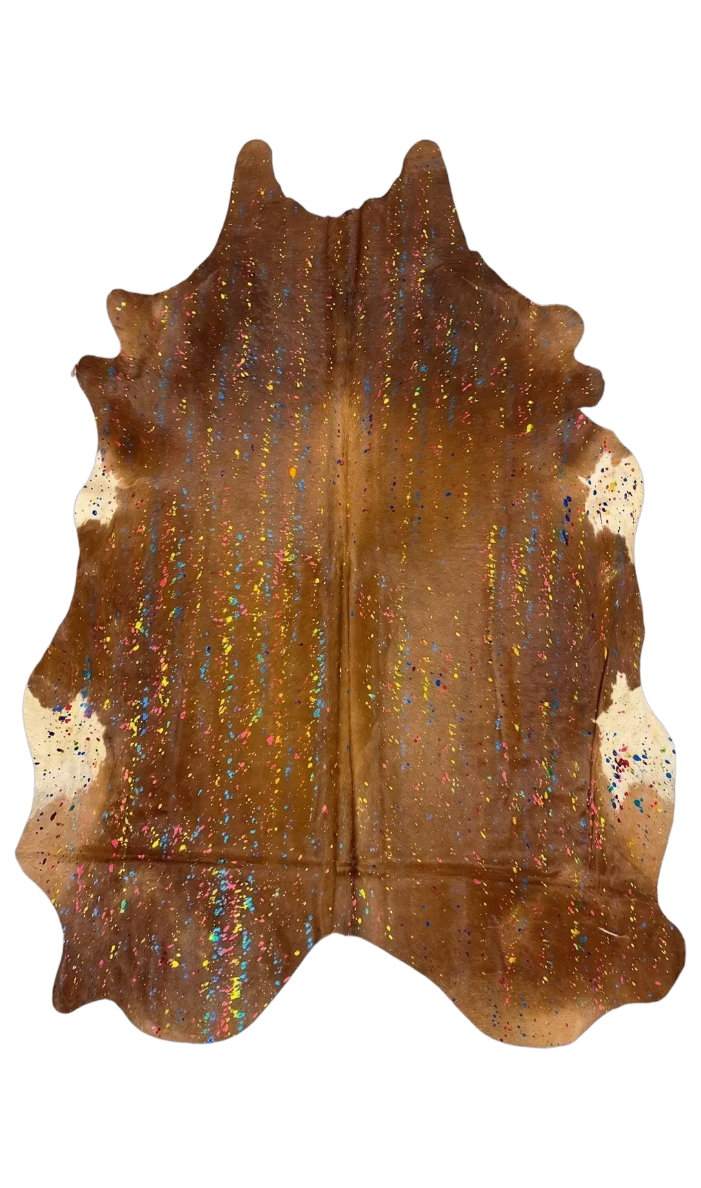 Luma Metallic Color Cowhide Rug 8'3" L X 6'9" W