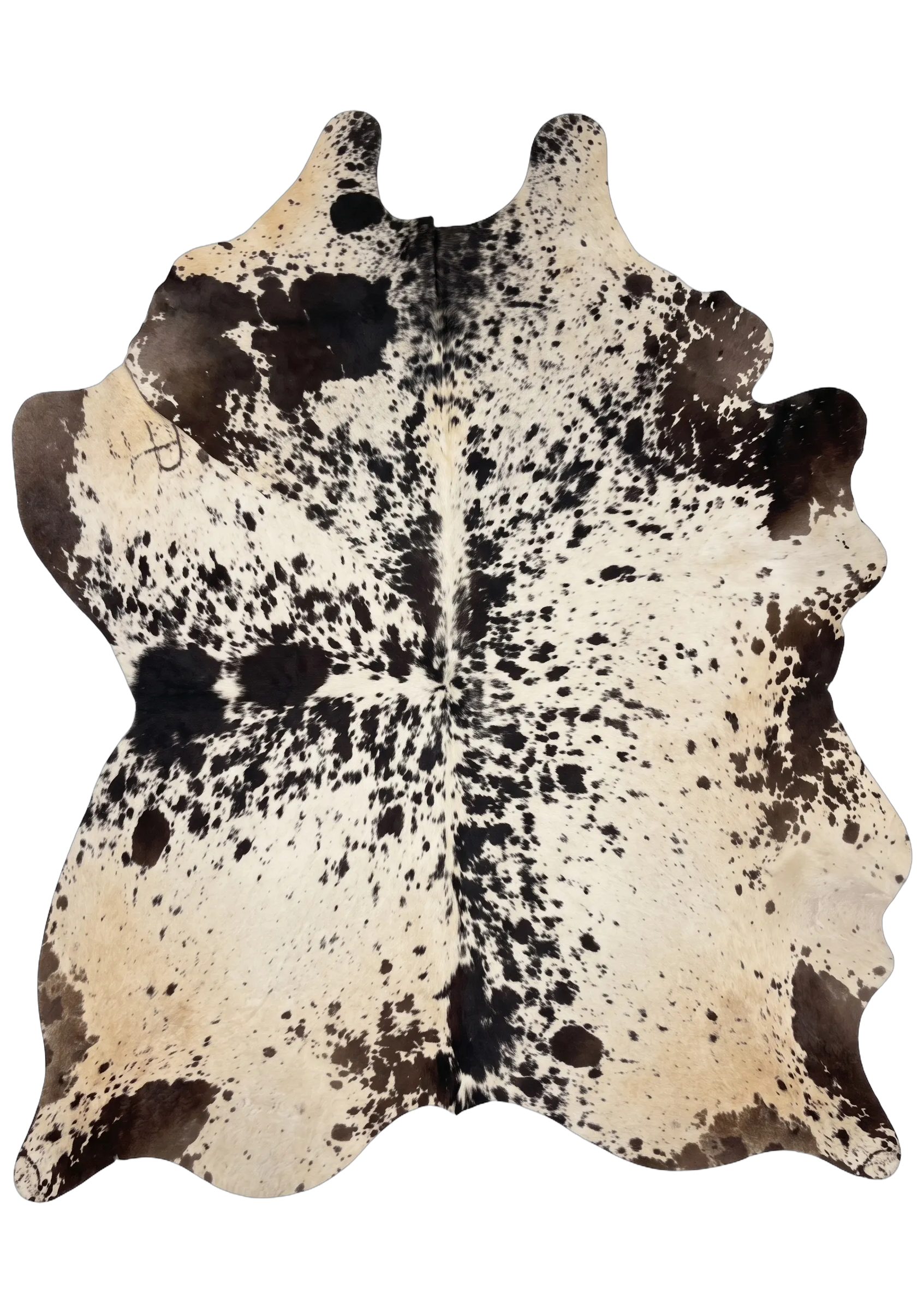 Frances Brown Speckled Cowhide Rug 8'5" L X 6'11" W