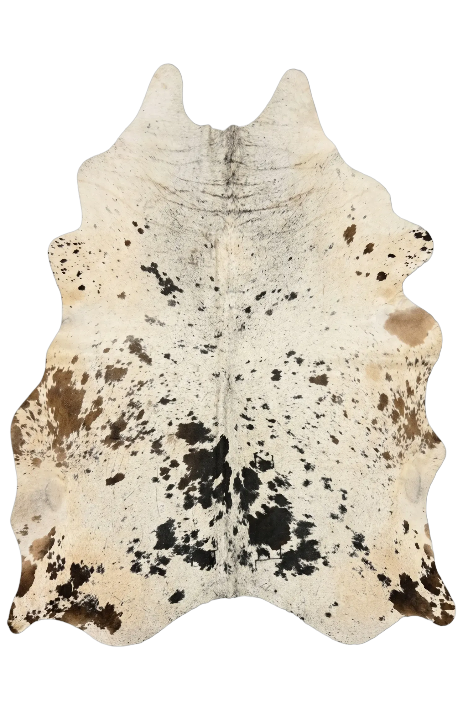 Frances Brown Speckled Cowhide Rug 8'5" L X 6'9" W