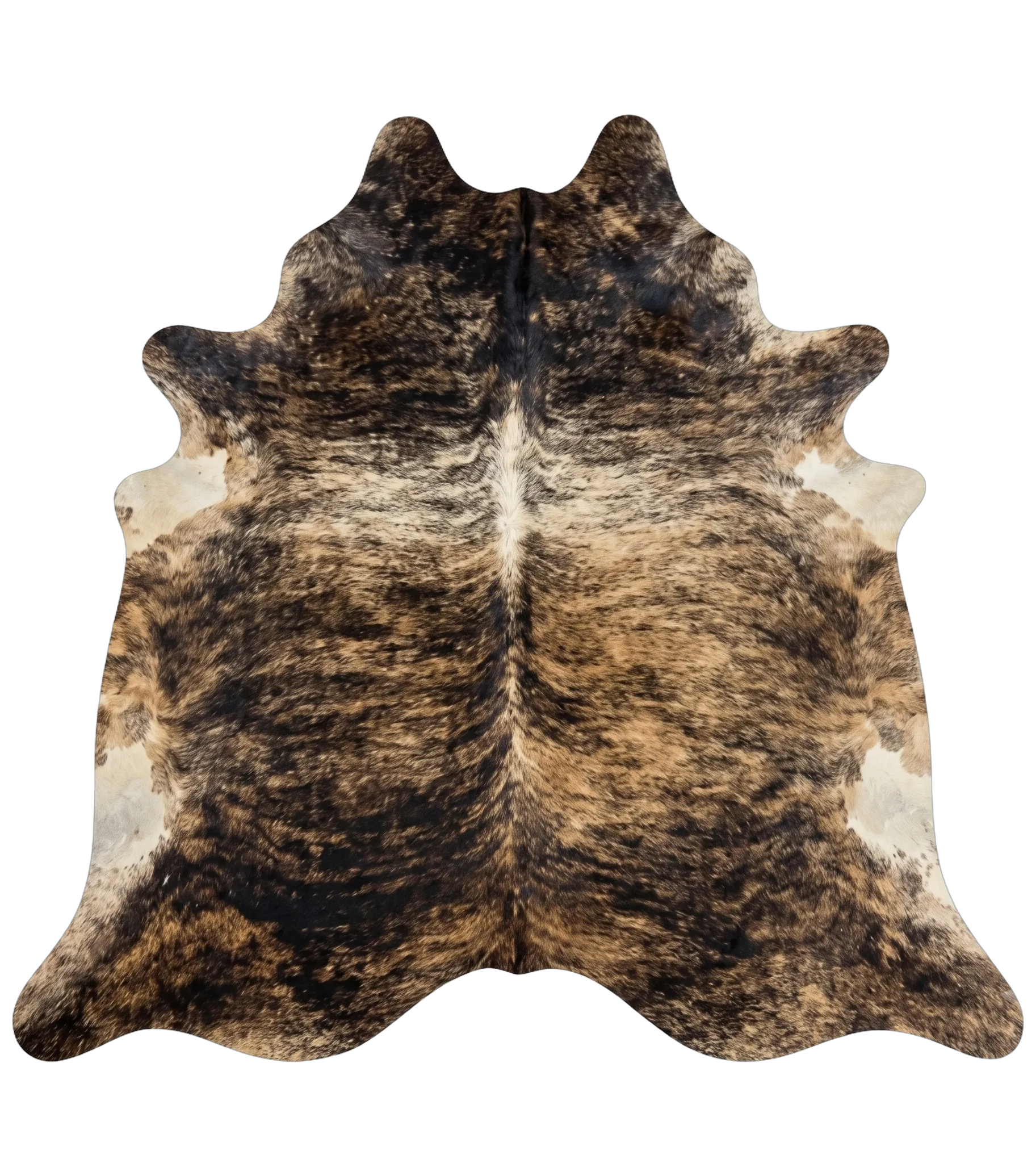  Brindle Cowhide Rug 7'6" L X 5'9" W