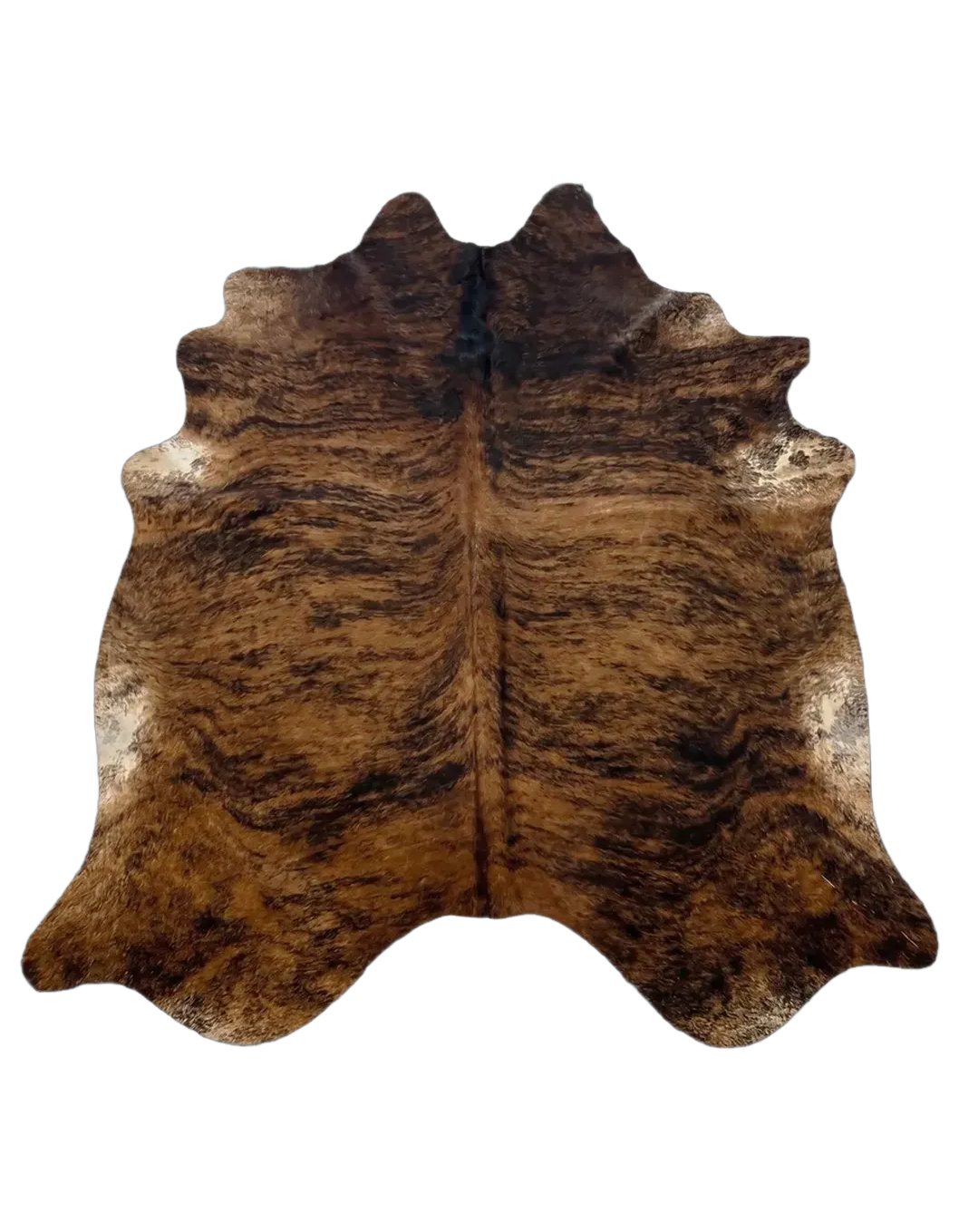  Brindle Cowhide Rug 7'3" L X 6'2" W