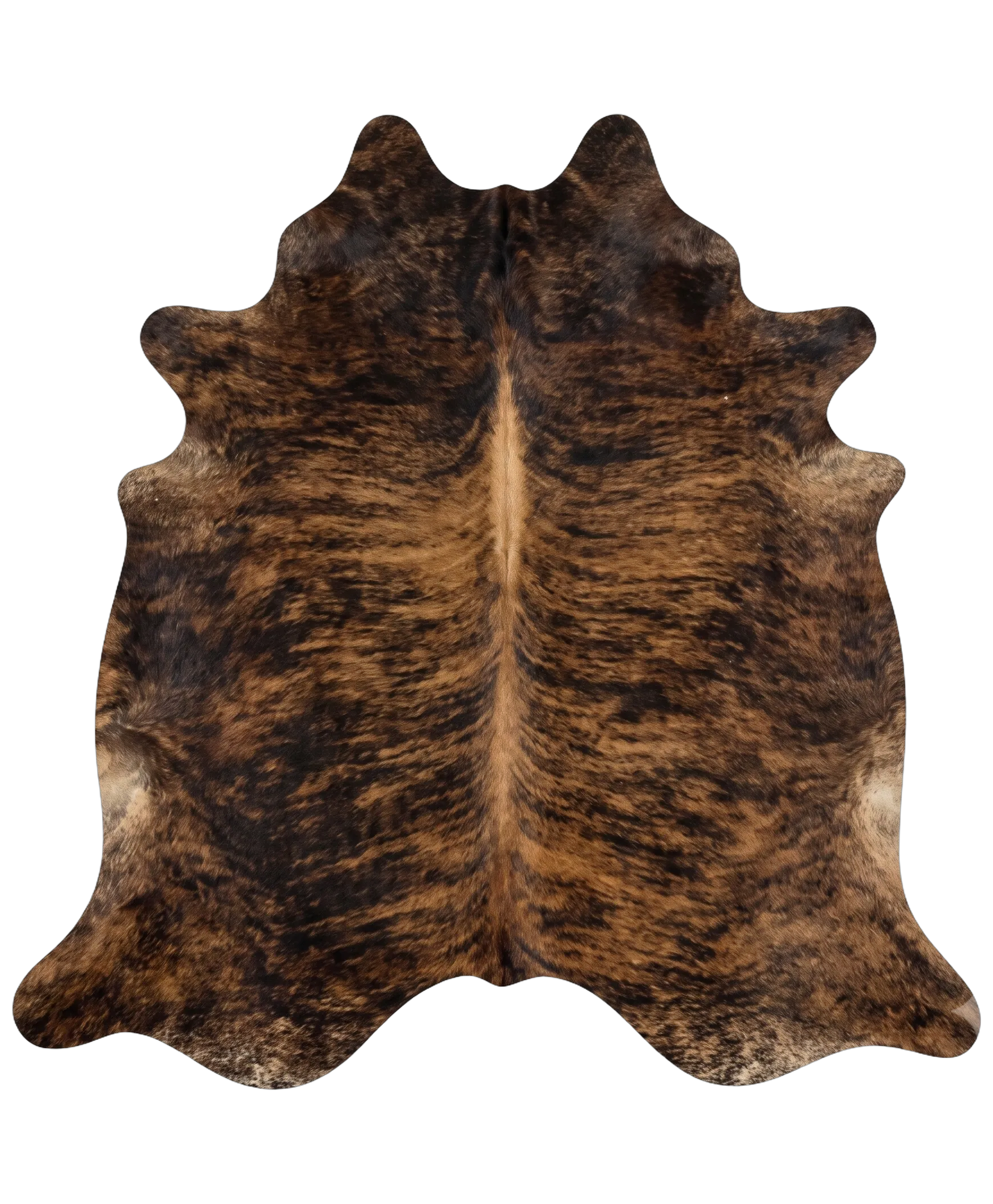  Brindle Cowhide Rug 7'5" L X 5'11" W