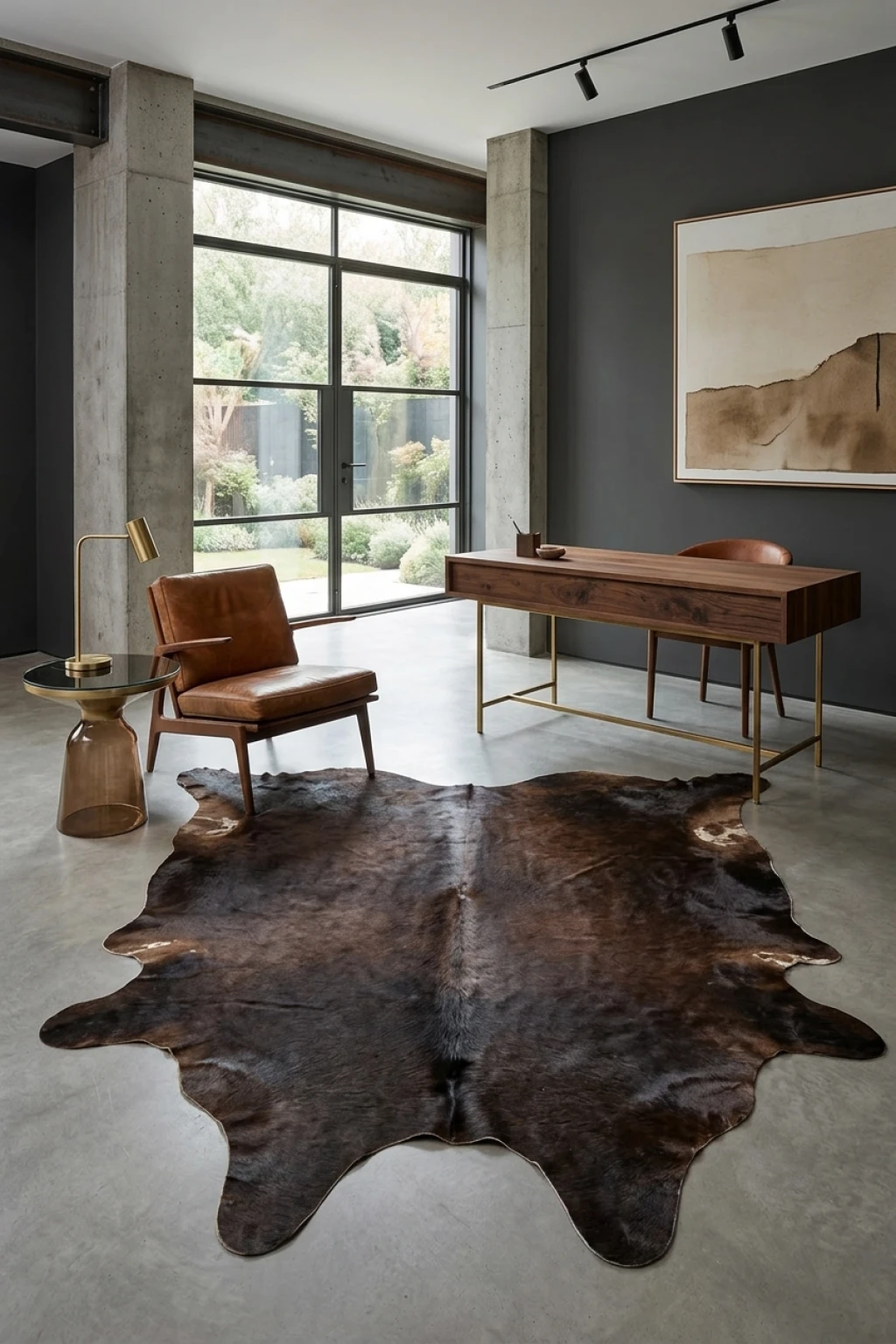 Lauren Browns Cowhide Rug 7'10" L X 6'5" W