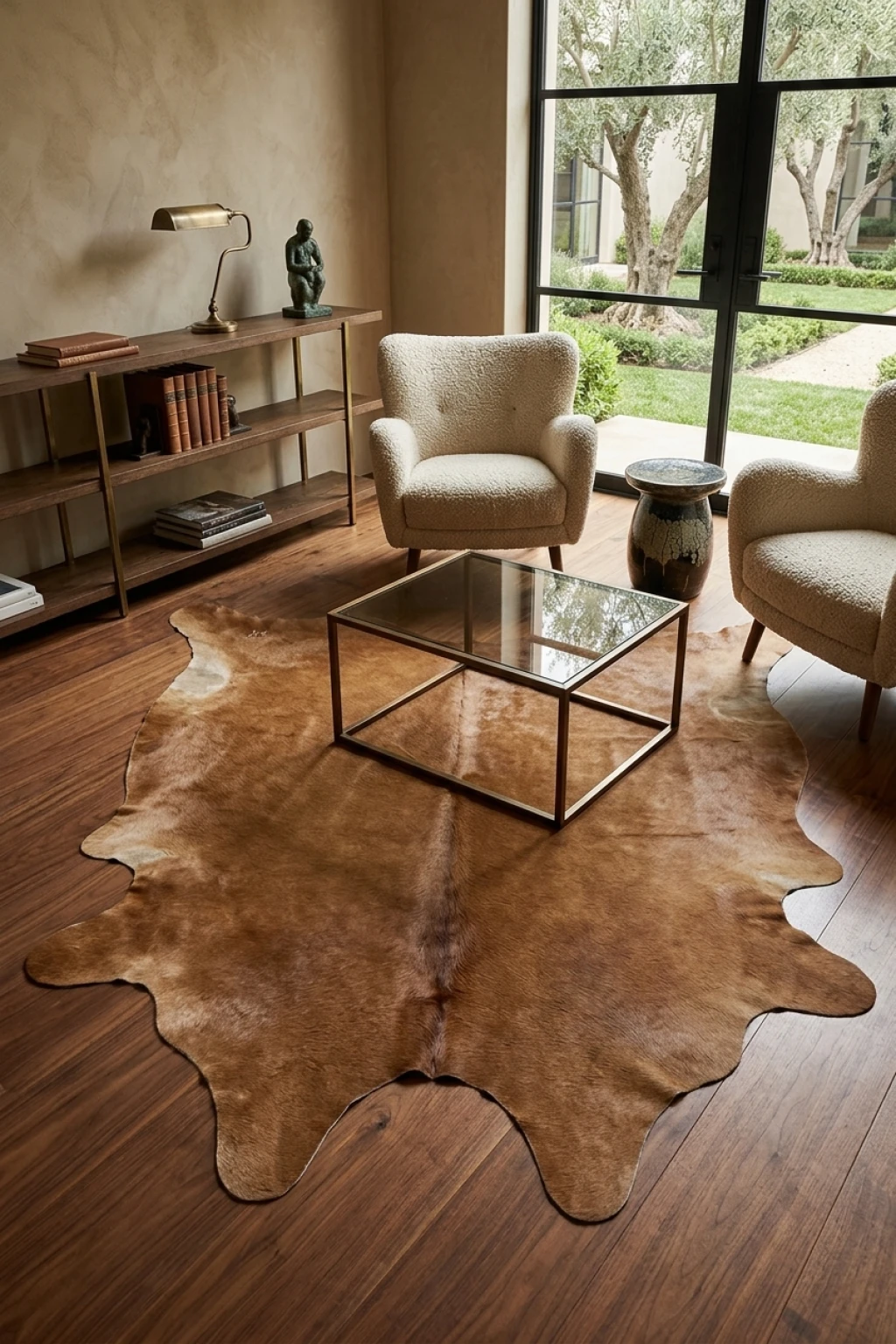 Lauren Browns Cowhide Rug 9'2" L X 7'6" W
