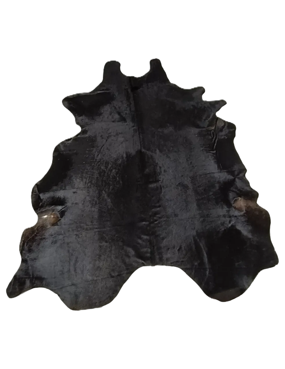 Ava Black Cowhide Rug 8'2" L X 6'4" W
