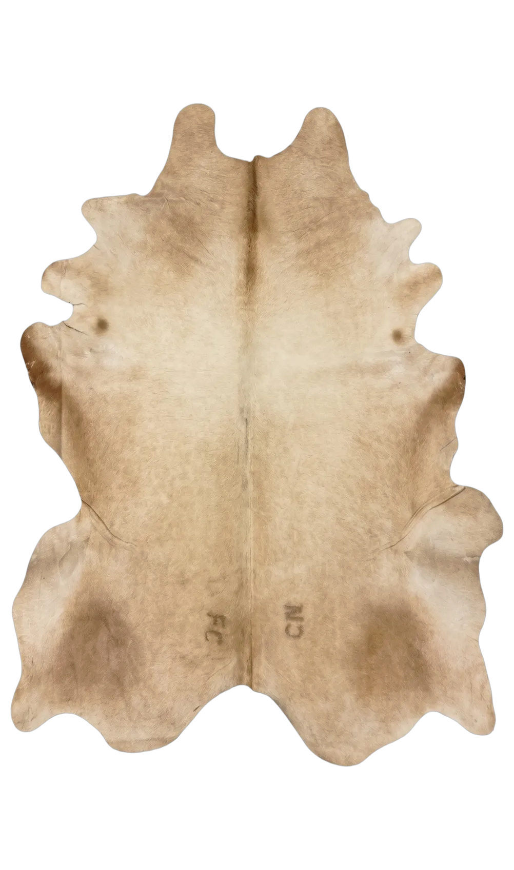 Madeleine Beige and White Cowhide Rug 8'4" L X 7' W