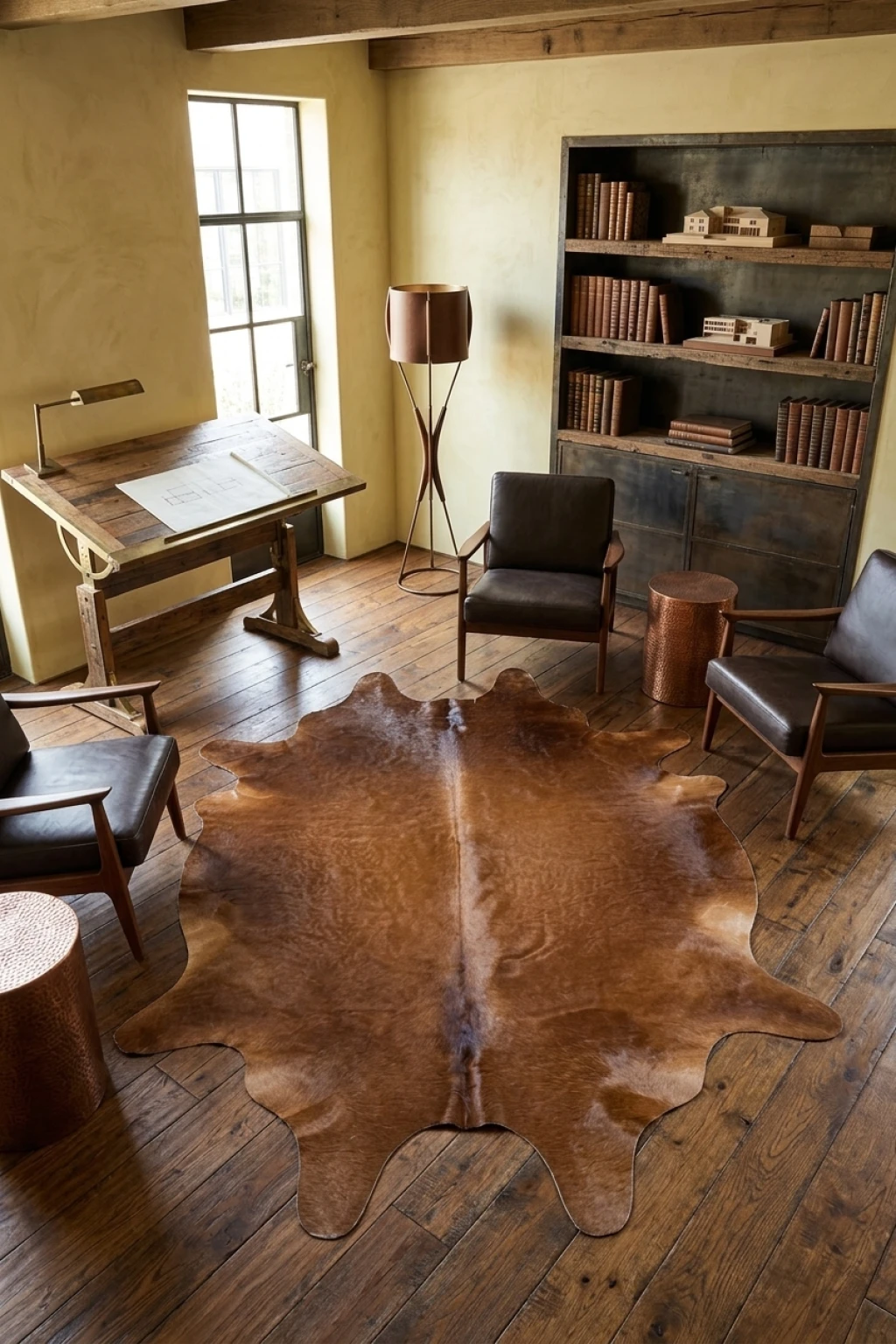 Lauren Browns Cowhide Rug 8'3" L X 6'6" W