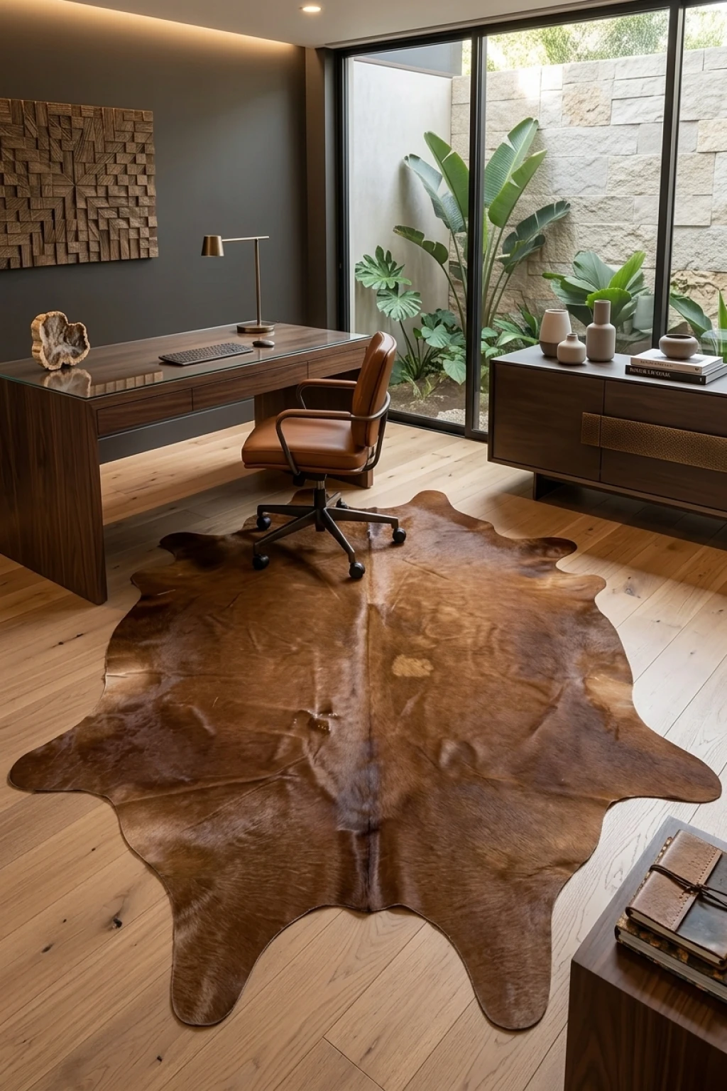 Lauren Browns Cowhide Rug 8'8" L X 6'10" W